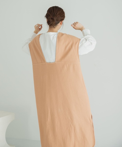 LAATO（ラート）の「FULFFY BIG ONE-PIECE（ワンピース・レディース・オフホワイト/オレンジ・FREE）」の14枚目の写真