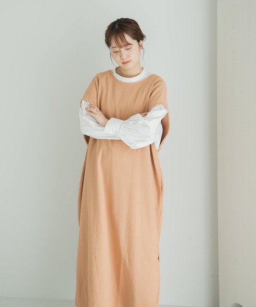 LAATO（ラート）の「FULFFY BIG ONE-PIECE（ワンピース・レディース・オフホワイト/オレンジ・FREE）」の15枚目の写真