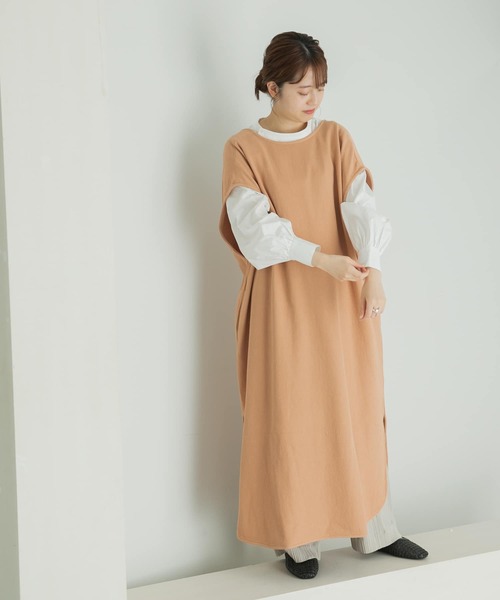 LAATO（ラート）の「FULFFY BIG ONE-PIECE（ワンピース・レディース・オフホワイト/オレンジ・FREE）」の16枚目の写真