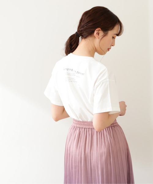 JILL by JILL STUART（ジルバイジルスチュアート）の「◇ビッグロゴＴ WEB限定カラー：モカ（Tシャツ/カットソー・レディース・ホワイト/ブラウン/イエロー/ピンク/ブルー・FREE）」の12枚目の写真