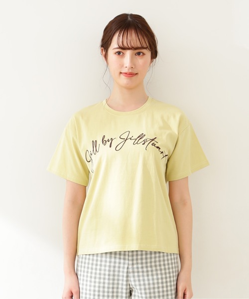 JILL by JILL STUART（ジルバイジルスチュアート）の「◇ビッグロゴＴ WEB限定カラー：モカ（Tシャツ/カットソー・レディース・ホワイト/ブラウン/イエロー/ピンク/ブルー・FREE）」の22枚目の写真