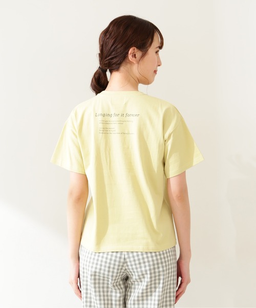 JILL by JILL STUART（ジルバイジルスチュアート）の「◇ビッグロゴＴ WEB限定カラー：モカ（Tシャツ/カットソー・レディース・ホワイト/ブラウン/イエロー/ピンク/ブルー・FREE）」の7枚目の写真