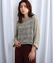 JET | ◆【ウォッシャブル】透かし編みニットプルオーバー(ニット/セーター)