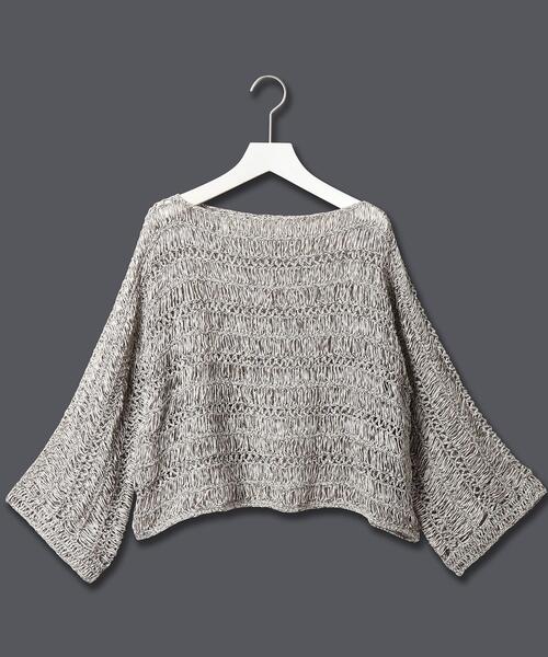 JET(ジェット)の「◆【ウォッシャブル】透かし編みニットプルオーバー(ニット/セーター・レディース・ブラック系7/ベージュ系8・04)」の9枚目の写真