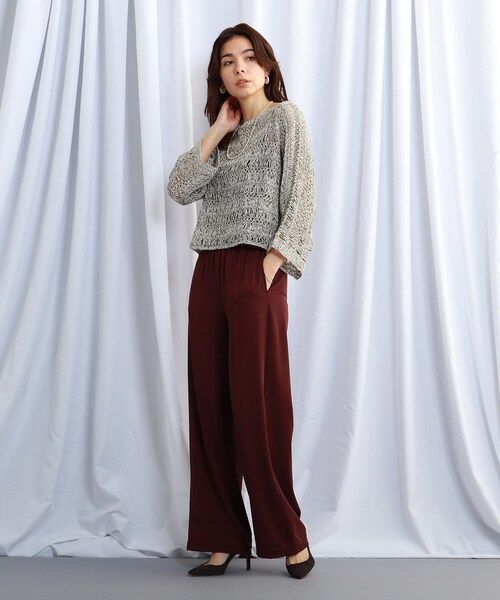 JET(ジェット)の「◆【ウォッシャブル】透かし編みニットプルオーバー(ニット/セーター・レディース・ブラック系7/ベージュ系8・04)」の14枚目の写真