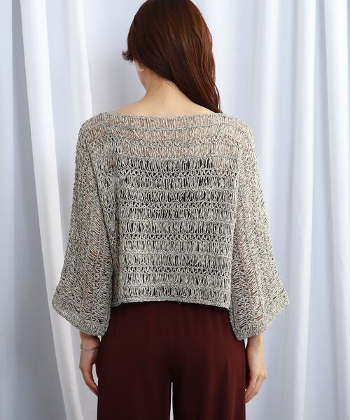 JET(ジェット)の「◆【ウォッシャブル】透かし編みニットプルオーバー(ニット/セーター・レディース・ブラック系7/ベージュ系8・04)」の11枚目の写真