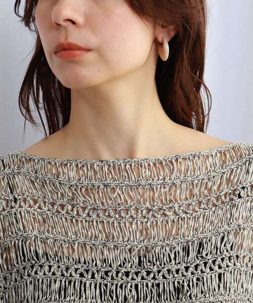 JET(ジェット)の「◆【ウォッシャブル】透かし編みニットプルオーバー(ニット/セーター・レディース・ブラック系7/ベージュ系8・04)」の10枚目の写真