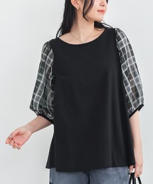 osharewalker | 『シアーチェックスリーブカットソー』(Tシャツ/カットソー)