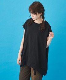 CUBE SUGAR | WEB限定 汗染み防止加工 コクーン バックタック プルオーバー(Tシャツ/カットソー)