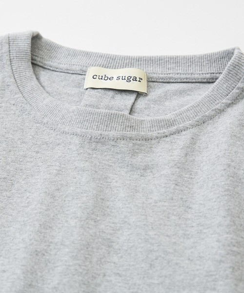 CUBE SUGAR(キューブシュガー)の「WEB限定汗染み防止コクーンバックタックプルオーバー(Tシャツ/カットソー・レディース・ブラック/オレンジ/トップグレー/ブルー・M)」の22枚目の写真