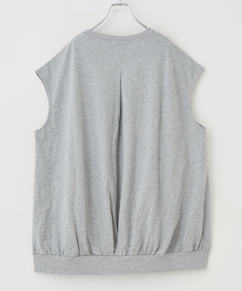 CUBE SUGAR(キューブシュガー)の「WEB限定汗染み防止コクーンバックタックプルオーバー(Tシャツ/カットソー・レディース・ブラック/オレンジ/トップグレー/ブルー・M)」の20枚目の写真