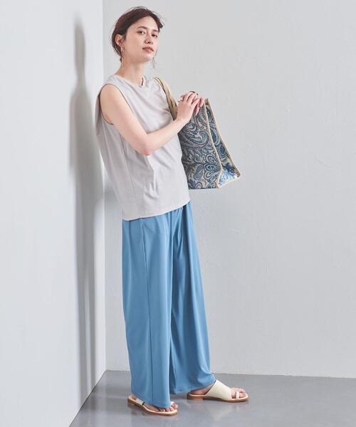 UNITED ARROWS(ユナイテッドアローズ)の「UWCC タック ノースリーブ カットソー◆(Tシャツ/カットソー・レディース・ライトグレー/ダークグレー/ケリー・FREE)」の8枚目の写真