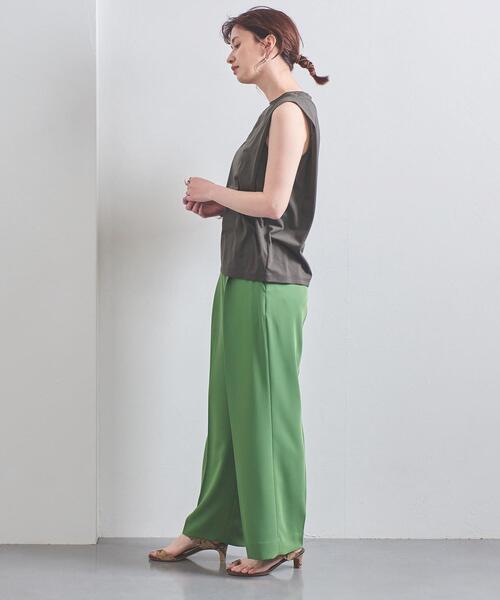 UNITED ARROWS(ユナイテッドアローズ)の「UWCC タック ノースリーブ カットソー◆(Tシャツ/カットソー・レディース・ライトグレー/ダークグレー/ケリー・FREE)」の22枚目の写真