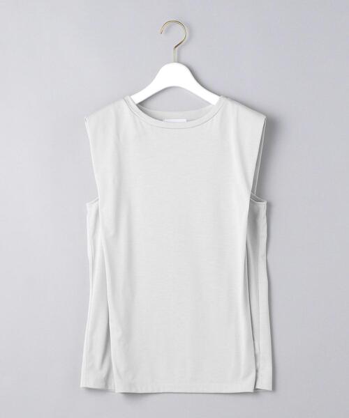 UNITED ARROWS(ユナイテッドアローズ)の「UWCC タック ノースリーブ カットソー◆(Tシャツ/カットソー・レディース・ライトグレー/ダークグレー/ケリー・FREE)」の16枚目の写真