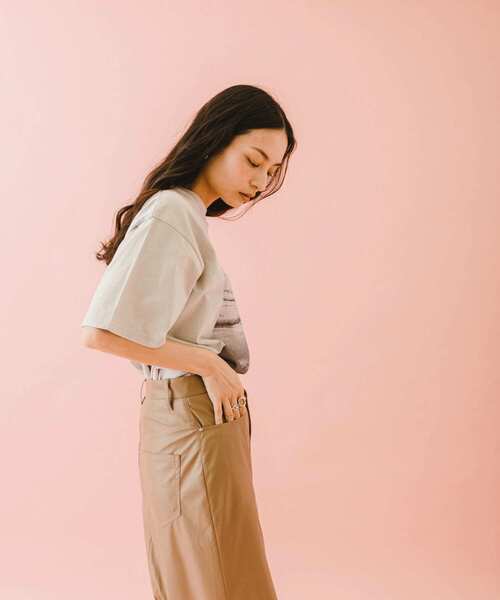 SENSE OF PLACE by URBAN RESEARCH（センスオブプレイスバイアーバンリサーチ）の「naturaglace×SENSE OF PLACE　『別注』ナチュラグラッセプリントTシャツ（Tシャツ/カットソー・レディース・ライトベージュ/オフホワイト・ONE）」の22枚目の写真