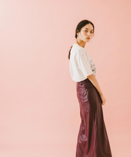 SENSE OF PLACE by URBAN RESEARCH（センスオブプレイスバイアーバンリサーチ）の「naturaglace×SENSE OF PLACE　『別注』ナチュラグラッセプリントTシャツ（Tシャツ/カットソー・レディース・ライトベージュ/オフホワイト・ONE）」の14枚目の写真