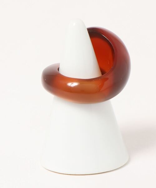 TODAYFUL（トゥデイフル）の「クリアボリュームリング（リング・レディース・ブラウン/クリア・#13）」の10枚目の写真