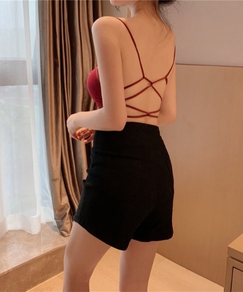 yuue' ( wear )（ユーイ）の「バッグコンシャス キャミソール（キャミソール・レディース・ホワイト/ブラック/レッド・FREE）」の9枚目の写真