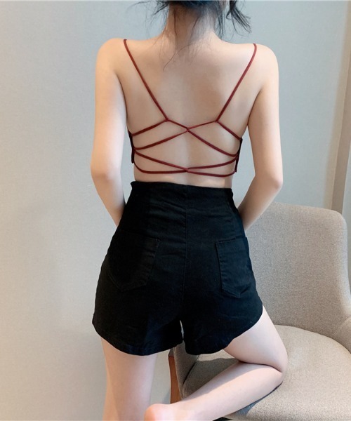 yuue' ( wear )（ユーイ）の「バッグコンシャス キャミソール（キャミソール・レディース・ホワイト/ブラック/レッド・FREE）」の5枚目の写真