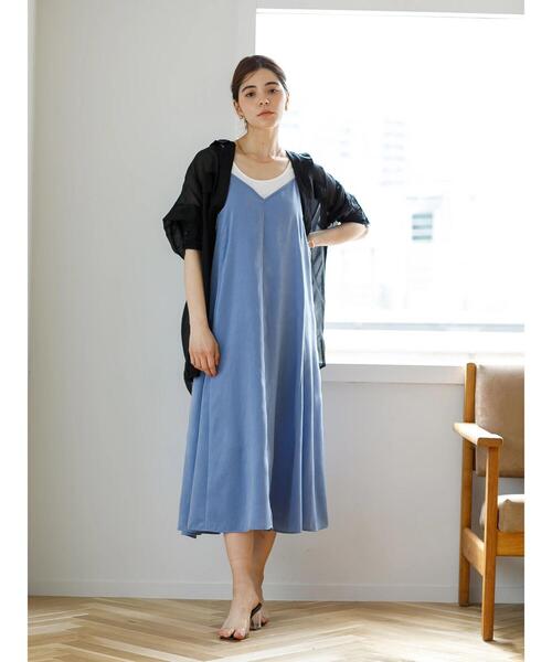 koe(コエ)の「ベルト付きシアーシャツチュニック*(シャツ/ブラウス・レディース・ブラック/ホワイト/ミント・FREE)」の20枚目の写真