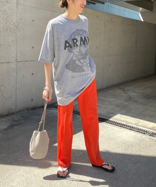 CAPRICIEUX LE'MAGE（カプリシューレマージュ）の「yousedリメイクベートーベンT（Tシャツ/カットソー・レディース・グレー・LARGE/MEDIUM）」の2枚目の写真