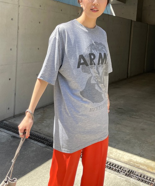 CAPRICIEUX LE'MAGE（カプリシューレマージュ）の「yousedリメイクベートーベンT（Tシャツ/カットソー・レディース・グレー・LARGE/MEDIUM）」の14枚目の写真