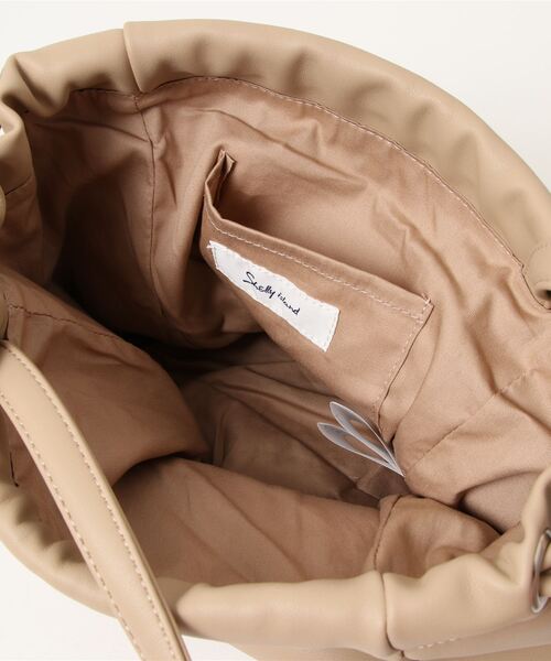 Shelly island（シェリーアイランド）の「2WAY巾着スモールバッグ（ハンドバッグ・レディース・ホワイト/ブラック/ベージュ/その他・FREE）」の16枚目の写真