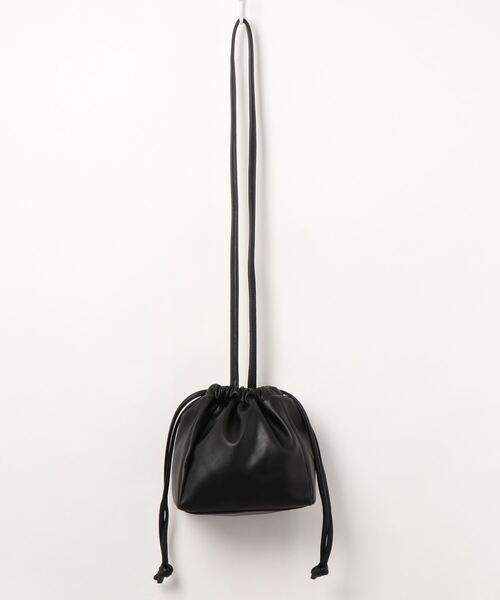 Shelly island（シェリーアイランド）の「2WAY巾着スモールバッグ（ハンドバッグ・レディース・ホワイト/ブラック/ベージュ/その他・FREE）」の11枚目の写真