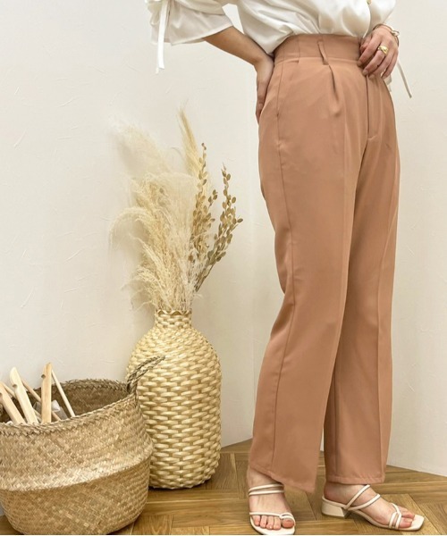 apres jour clair（アプレジュールクレア）の「【apres jour clair】カラーフレアパンツ【ZOZOTOWN限定アイテム】（スラックス・レディース・アイボリー/ダークブラウン/ライトベージュ/ブラウン系その他・MEDIUM/X-LARGE/SMALL）」の19枚目の写真