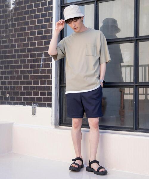 coen（コーエン）の「【2セットアイテム】ワッフルリアルレイヤードTシャツ（Tシャツ/カットソー・メンズ・ブラック/ライトブルー/オフホワイト/ベージュ・MEDIUM/LARGE/SMALL/X-LARGE）」の17枚目の写真