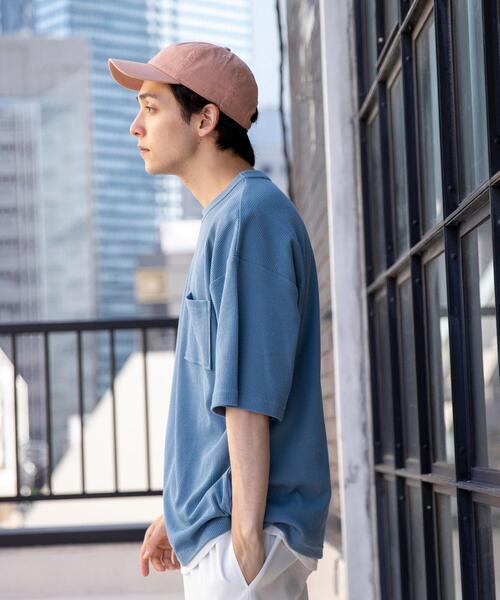 coen（コーエン）の「【2セットアイテム】ワッフルリアルレイヤードTシャツ（Tシャツ/カットソー・メンズ・ブラック/ライトブルー/オフホワイト/ベージュ・MEDIUM/LARGE/SMALL/X-LARGE）」の19枚目の写真