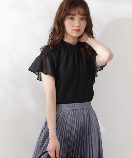 PROPORTION BODY DRESSING（プロポーションボディドレッシング）の「シフォンサッカーフレアブラウス / 1211110511（シャツ/ブラウス・レディース・ブラック/グレー/ホワイト系その他・SMALL/MEDIUM）」の4枚目の写真