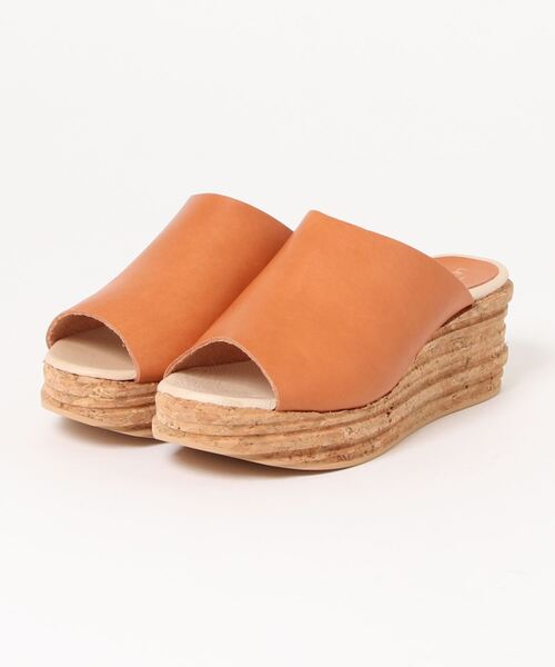 LE CRABE ROUGE（ルクラベルージュ）の「【LE CRABE ROUGE/ル・クラベ・ルージュ】サボサンダル コルクソール ウエッジ（サンダル・レディース・レッド/イエロー/ベージュ/ブラウン・38/36/37/35）」の3枚目の写真