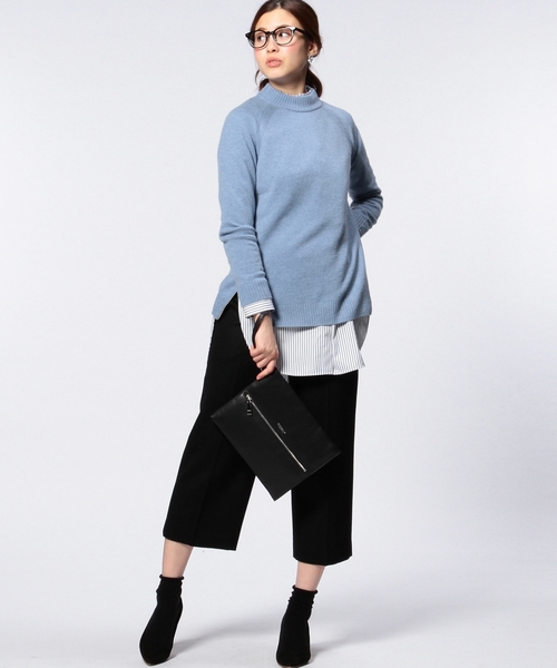 UNITED ARROWS（ユナイテッドアローズ）の「UAB W/NY ワイド ハーフパンツ ◆（その他パンツ・レディース・ブラック/ナチュラル・38/36/40）」の6枚目の写真