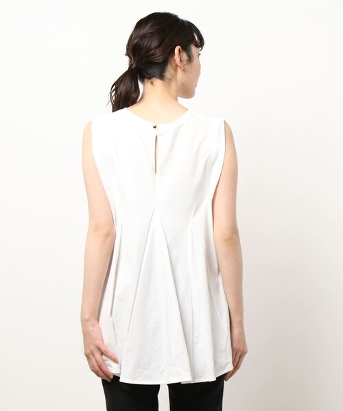 EUCLAID（エウクレイド）の「ノースリーブバックフレアカットソー（Tシャツ/カットソー・レディース・ブラック/オレンジ/グレー/オフホワイト・FREE）」の22枚目の写真