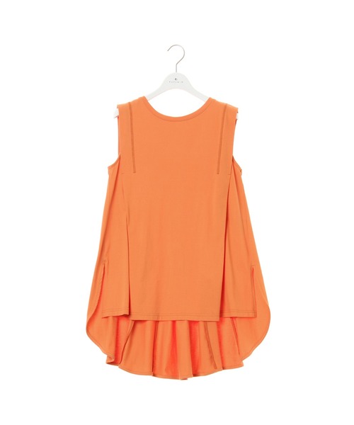 EUCLAID（エウクレイド）の「ノースリーブバックフレアカットソー（Tシャツ/カットソー・レディース・ブラック/オレンジ/グレー/オフホワイト・FREE）」の11枚目の写真