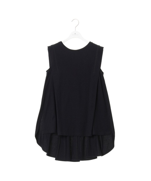 EUCLAID（エウクレイド）の「ノースリーブバックフレアカットソー（Tシャツ/カットソー・レディース・ブラック/オレンジ/グレー/オフホワイト・FREE）」の6枚目の写真