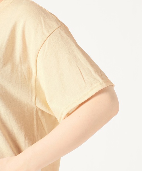 SLOBE citron.（スローブシトロン）の「SLOBE citron. 20/80別注Tシャツ【手洗い可能】◆（Tシャツ/カットソー・レディース・グレー系その他/ナチュラル・FREE）」の4枚目の写真