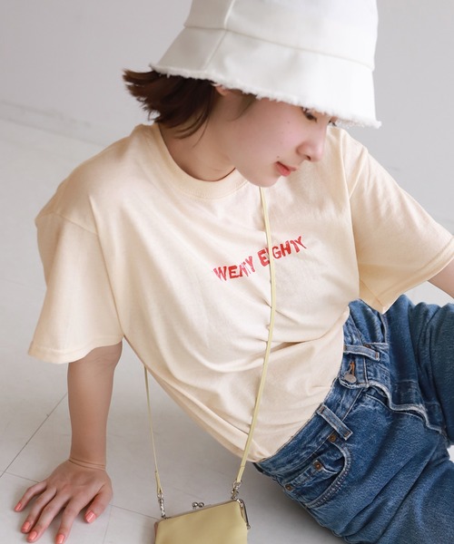 SLOBE citron.（スローブシトロン）の「SLOBE citron. 20/80別注Tシャツ【手洗い可能】◆（Tシャツ/カットソー・レディース・グレー系その他/ナチュラル・FREE）」の6枚目の写真