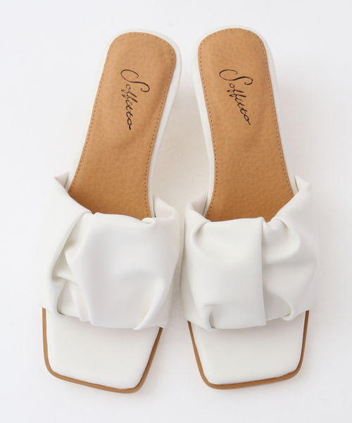 SOFFITTO（ソフィット）の「ふわふわエアインソールミュール（サンダル・レディース・ベージュ/ホワイト/ブラック・23.5/24.5）」の6枚目の写真