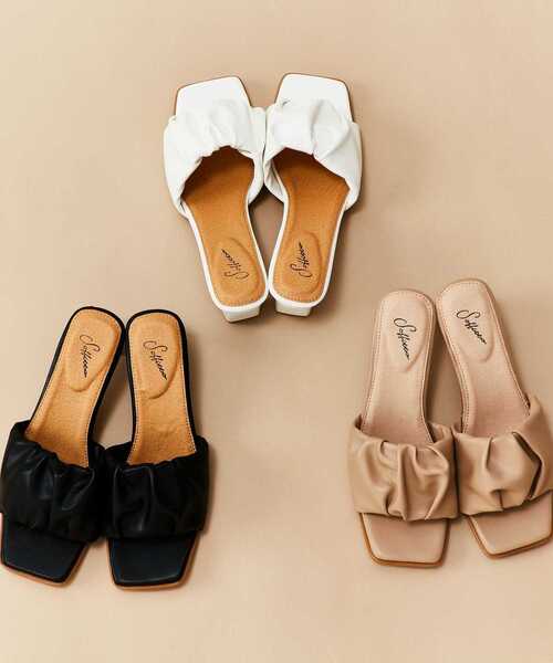 SOFFITTO（ソフィット）の「ふわふわエアインソールミュール（サンダル・レディース・ベージュ/ホワイト/ブラック・23.5/24.5）」の15枚目の写真