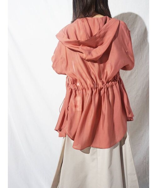 MERCURYDUO（マーキュリーデュオ）の「ドロストシャツブルゾン（ブルゾン・レディース・ブラウン/オフホワイト・FREE）」の3枚目の写真