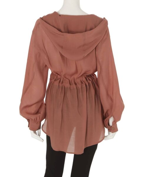 MERCURYDUO（マーキュリーデュオ）の「ドロストシャツブルゾン（ブルゾン・レディース・ブラウン/オフホワイト・FREE）」の13枚目の写真