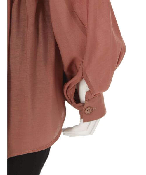 MERCURYDUO（マーキュリーデュオ）の「ドロストシャツブルゾン（ブルゾン・レディース・ブラウン/オフホワイト・FREE）」の15枚目の写真