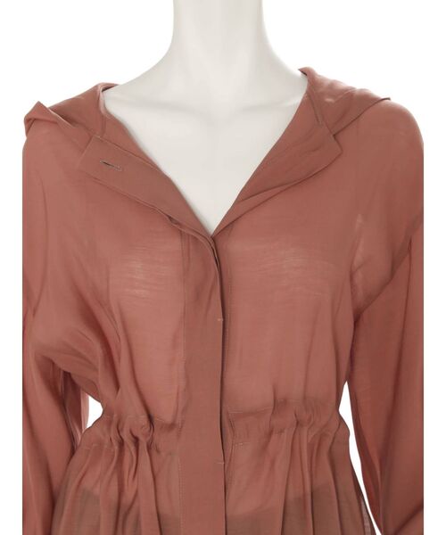 MERCURYDUO（マーキュリーデュオ）の「ドロストシャツブルゾン（ブルゾン・レディース・ブラウン/オフホワイト・FREE）」の16枚目の写真