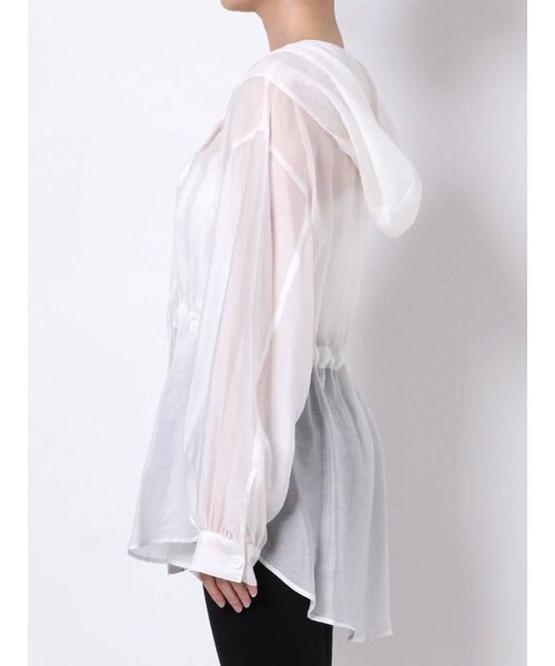 MERCURYDUO（マーキュリーデュオ）の「ドロストシャツブルゾン（ブルゾン・レディース・ブラウン/オフホワイト・FREE）」の18枚目の写真