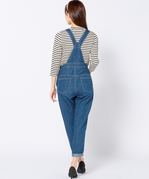 Another Edition（アナザーエディション）の「デニムオーバーオール/AEBC C/TEN OVERALLS（サロペット/オーバーオール・レディース・オフホワイト/コバルトブルー・SMALL/MEDIUM）」の4枚目の写真
