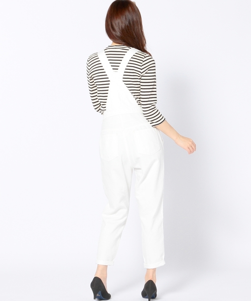 Another Edition（アナザーエディション）の「デニムオーバーオール/AEBC C/TEN OVERALLS（サロペット/オーバーオール・レディース・オフホワイト/コバルトブルー・SMALL/MEDIUM）」の7枚目の写真