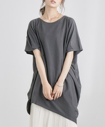 アシメヘムBIGコットンTシャツ