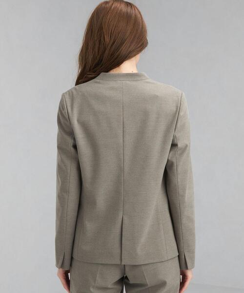 美品✨グリーンレーベル ボタニーサージ ノーラペルジャケット パンツセット 42 green label relaxing（グリーンレーベルリラクシング）の